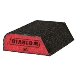 Diablo 4 in. L X 2-1/2 in. W X 1 in. 36 Grit Ultra Coarse Dual Edge Sanding Sponge