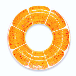 CocoNut Float Vinyl Inflatable Tangerine Orange Glitter Pool Float
