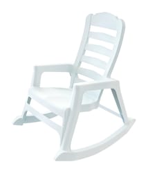 Adams Big Easy White Polypropylene Frame Rocking Chair