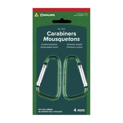 Coghlan's Green Mini Carabiners 2 pk