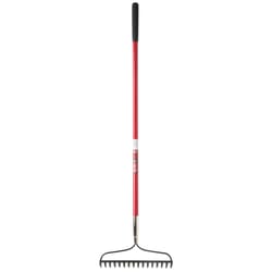 Ace 57 in. 16 Tine Steel Bow Rake Fiberglass Handle