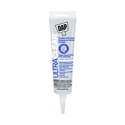 DAP Ultra Clear Synthetic Rubber All Purpose Waterproof Sealant 5 oz