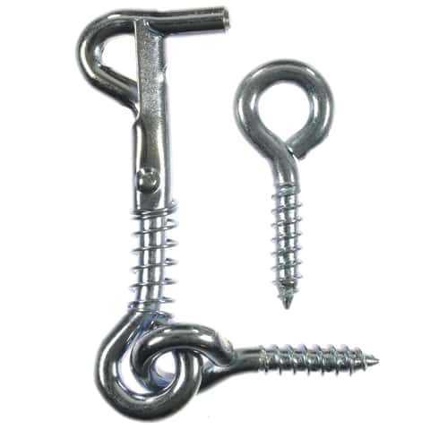 Ace Small Zinc-Plated Silver Steel 2 in. L Hook and Eye 1 pk - Ace Hardware
