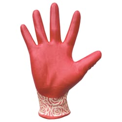Digz Women's Indoor/Outdoor Gardening Gloves Pink M/L 3 pair