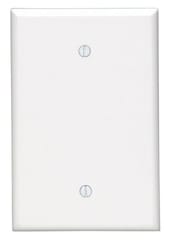 Leviton White 1 gang Thermoset Plastic Blank Wall Plate 1 pk