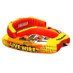 Airhead Nylon Inflatable Multicolored Live Wire Towable Tube 67 in. W X 73 in. L