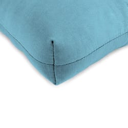 Jordan Manufacturing Aqua Polyester Wicker Seat Cushion 4 in. H X 19 in. W X 19 in. L