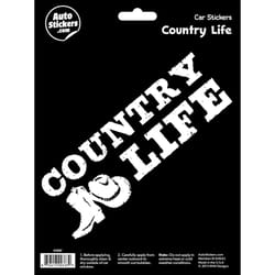 Decalcomania Country Life Car Sticker Vinyl 1 pk