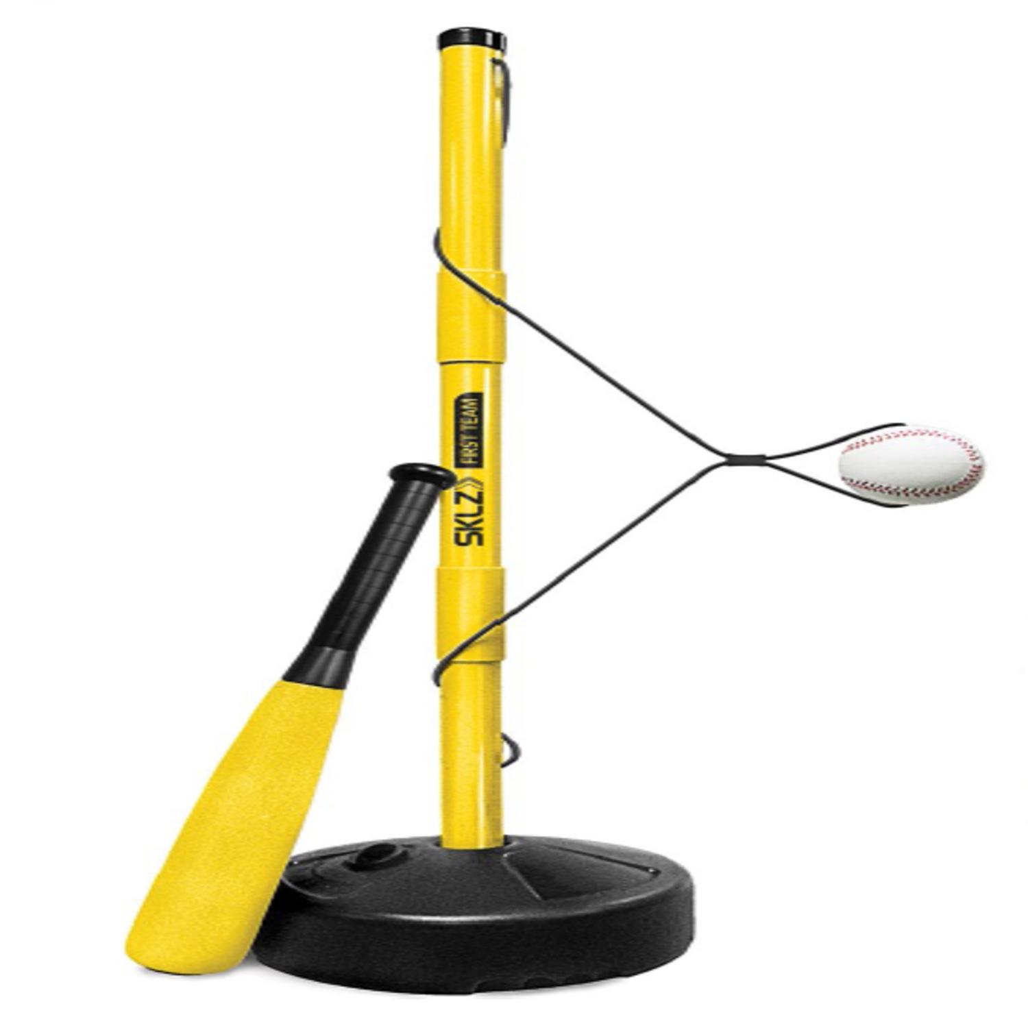 SKLZ Hit-A-Way Jr Black/Optic Yellow Plastic Baseball Batting Tee 1 pk Sansujyuku sansujyuku.com