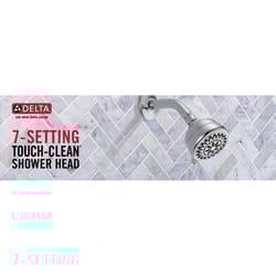 Delta Chrome Chrome 7 settings Showerhead 1.75 gpm