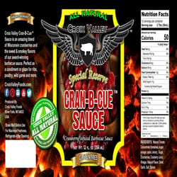 Croix Valley Cran-B-Cue BBQ Sauce 12 oz