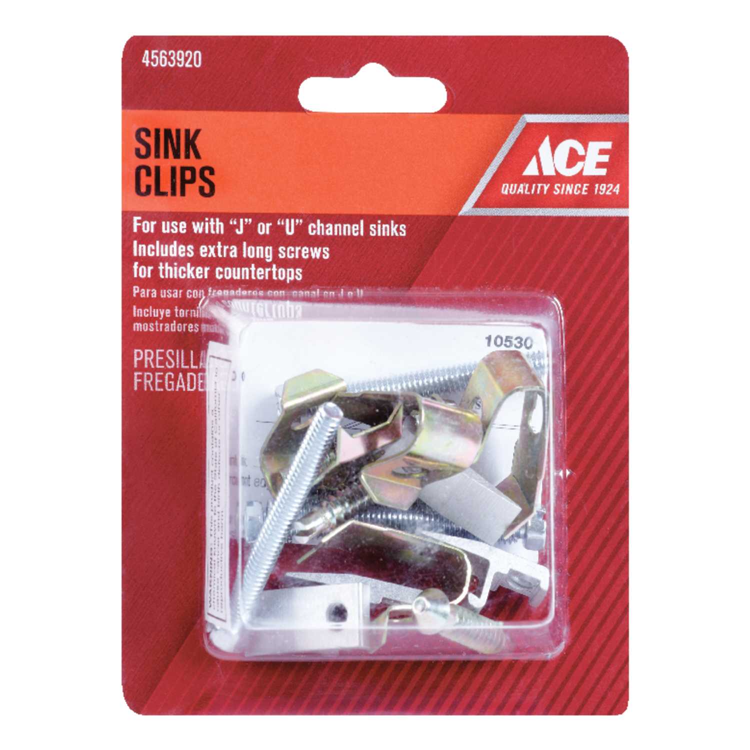 Ace Stainless Steel Sink Clip Kit For J and U Channel Sinks Ace Hardware