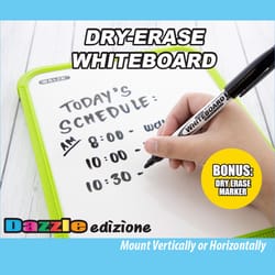 Bazic Products 11 in. H X 8.5 in. W Screw-Mounted Dry Erase Board