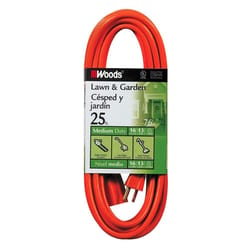 Southwire Indoor or Outdoor 25 ft. L Orange Extension Cord 16/3