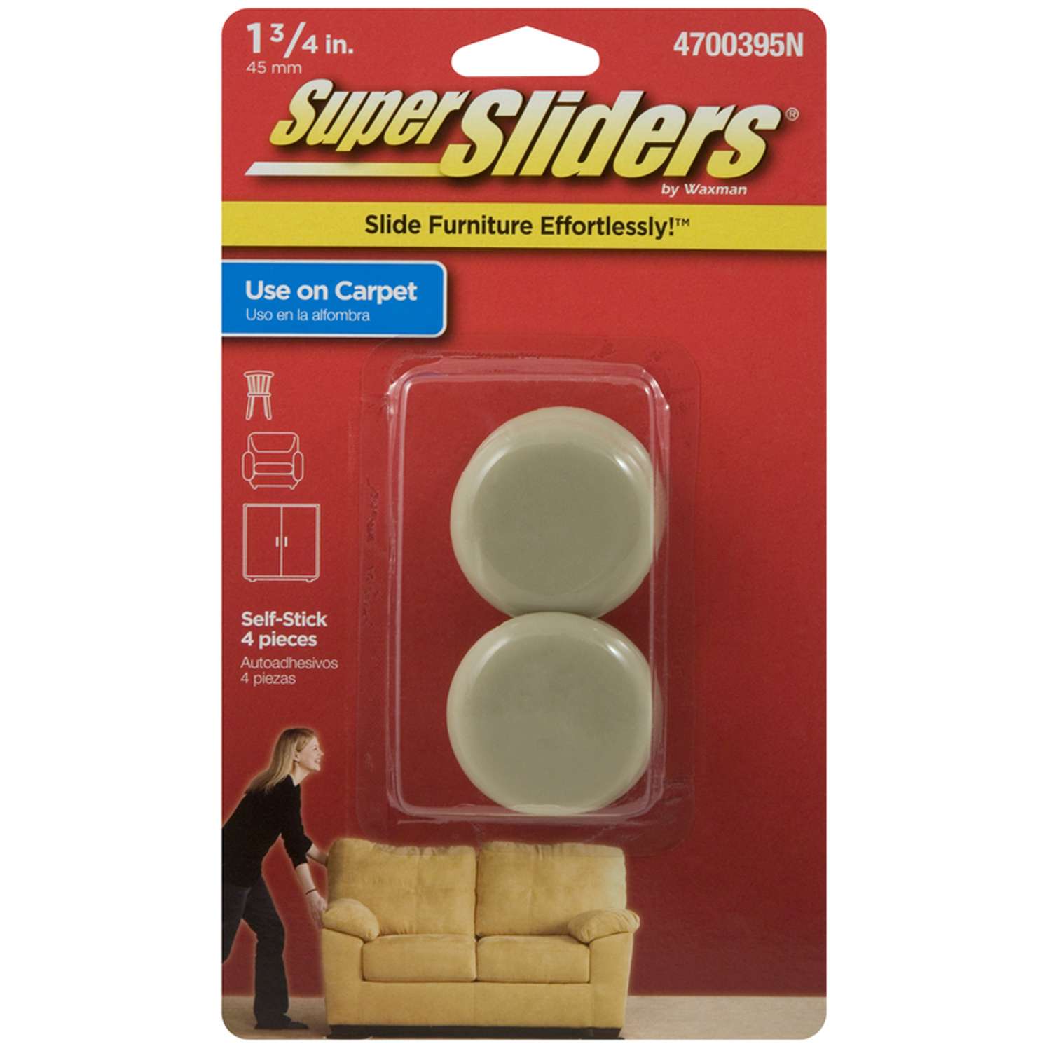 Supersliders Self-Stick Meubles Coulisses Pour Surfaces