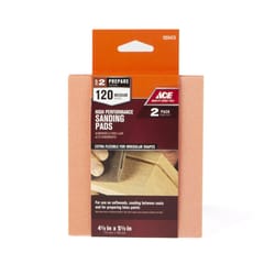 Ace 5.5 in. L X 4.5 in. W X .25 in. 120 Grit Fine Contour Hand Sanding Pad