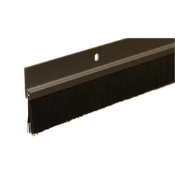 Randall 36 in. L Black/Brown Aluminum/Polypropylene Door Sweep 1 pc