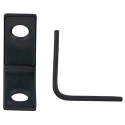 Hampton 1 in. H X 0.75 in. W X 1 in. D Black Steel Inside L Corner Brace