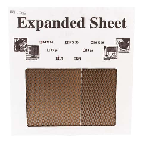 Boltmaster 24 in. 24 in. Uncoated Steel Expanded Sheet