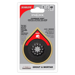 Diablo Starlock 2-3/4 in. W Carbide Grit Oscillating Sanding Blade Grout and Mortar 1 pk