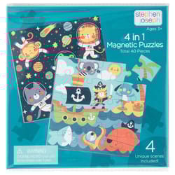 Stephen Joseph Magnetic Puzzle Book Multicolored 40 pc