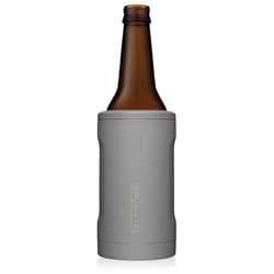 BruMate Hopsulator Bott'l 12 oz Bottle Matte Gray BPA Free Vacuum Insulated Bottle