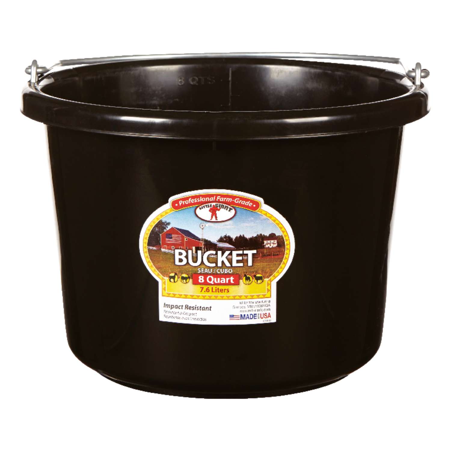 Little Giant 8 qt Bucket Black Ace Hardware