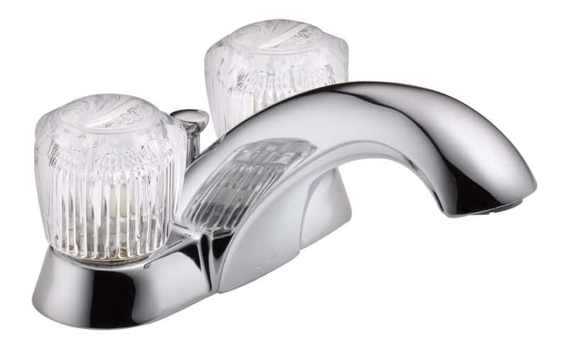 Delta Chrome Centerset Bathroom Sink Faucet 4 in. Ace Hardware