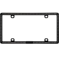 Custom Accessories Black Metal License Plate Frame