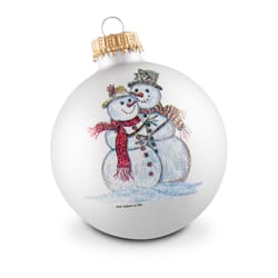 Krebs White Snowmen Sledding Ornaments