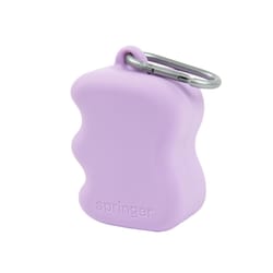 Springer Purple Rubber Treat Pouch 1 pk