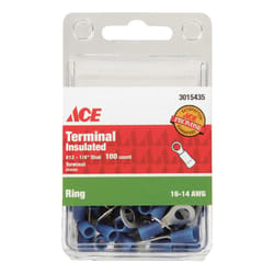 Ace Ring Terminal Blue 100 pk
