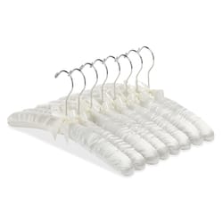  Quality Hangers 12 Pack Clear Plastic Skirt Hangers - Crystal  Cut Pants Hangers - Durable Plastic Hanger Set - Dress Hangers with  Adjustable Clips - Heavy Duty Hangers : Home & Kitchen