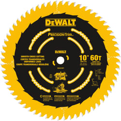 DeWalt Precision Trim 10 in. D X 5/8 in. Carbide Circular Saw Blade 60 teeth 1 pk