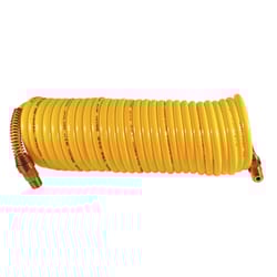 Milton 25 ft. L X 1/4 in. D Recoil Nylon Air Hose 200 psi Yellow