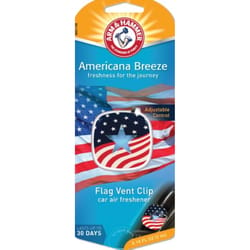 Arm & Hammer Multicolored American Flag Car Air Freshener Vent Clip 1 pk