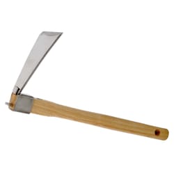 Zenport Stainless Steel Garden Hoe 15 in. Wood Handle