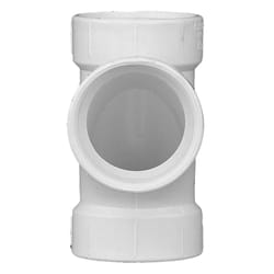 Charlotte Pipe Schedule 40 1-1/2 in. Hub X 1-1/2 in. D Hub PVC Sanitary Tee 1 pk