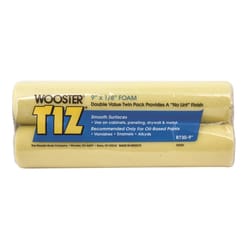 Wooster Tiz Foam 9 in. W X 1/8 in. Regular Paint Roller Cover 2 pk