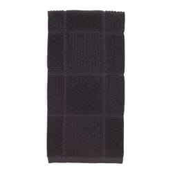 T-Fal Charcoal Cotton Checked Parquet Kitchen Towel 1 pk