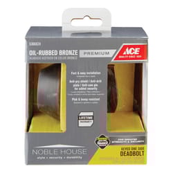 Ace Oil Rubbed Bronze Solid Bronze Alloy Single Cylinder Deadbolt