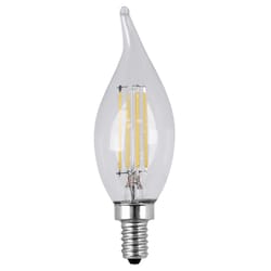 Feit Enhance CA10 (Flame Tip) E12 (Candelabra) LED Bulb Daylight 60 Watt Equivalence 2 pk