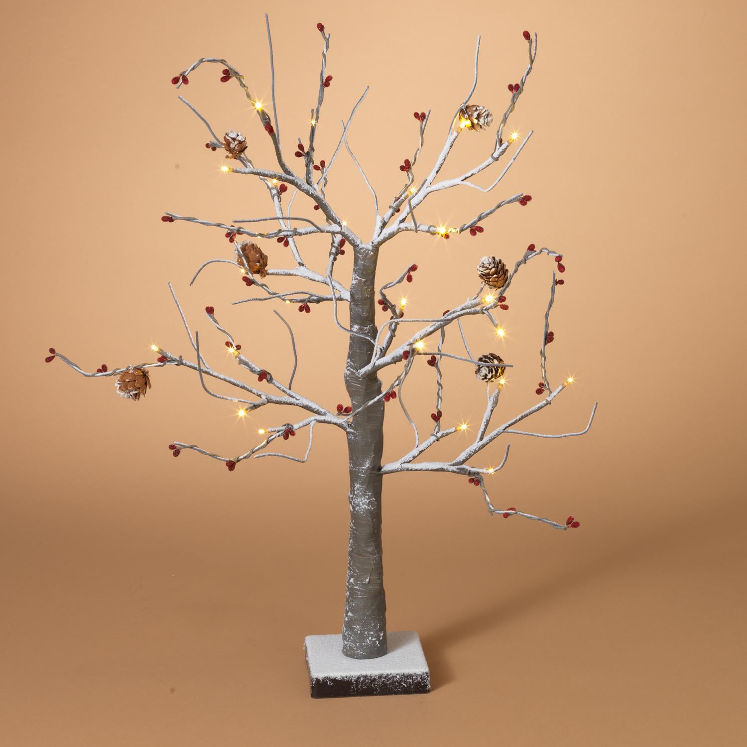 UPC 687293312272 product image for Gerson Snowy w/Pine Cones, Berries Christmas Tree Wire 1 pk | upcitemdb.com