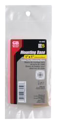 Gardner Bender 1 in. L White Cable Tie Mounting Base 5 pk