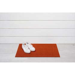 Chilewich 18 in. W X 28 in. L Orange Solid Vinyl Door Mat