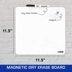 Bazic Products 11.5 in. H X 11.5 in. W Magnetic Dry Erase Board Tile