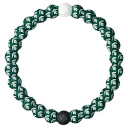 Lokai Unisex Michigan State Round Green Bracelet Silicone Water Resistant Size 7.5