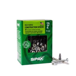 SPAX Multi-Material No. 10 in. X 2 in. L Unidrive Flat Head Serrated Construction Screws