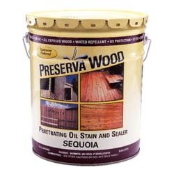 Preserva Wood Transparent Sequoia Oil-Based Oil Penetrating Wood Stain/Sealer 5 gal