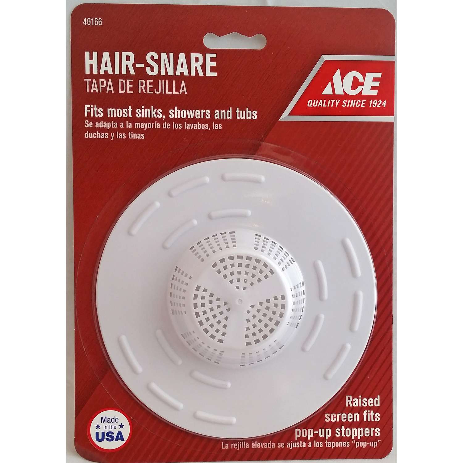 Ace Hair Snare 5 in. D Plastic Sink Strainer Ace Hardware